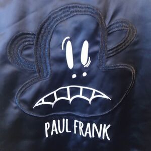 Paul Frank satin Bomber Jacket Coat sz L